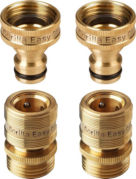 Amazon GORILLA EASY CONNECT Garden Hose Quick Connect Fittings ¾