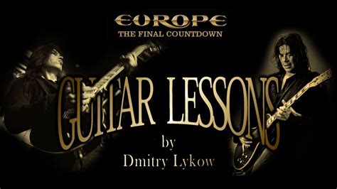 Europe The Final Countdown Solo Guitar Lesson By Angel Youtube