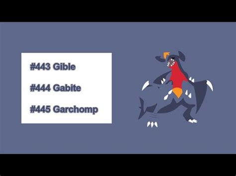 Pokémon Cries Evolution Gible Gabite Garchomp Mega YouTube