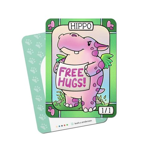 Hippo Tokens For Magic The Gathering Etsy