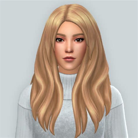 QICC Seona Hair Téléchargement CC Sims Par Quirky Introvert Amaz Sims