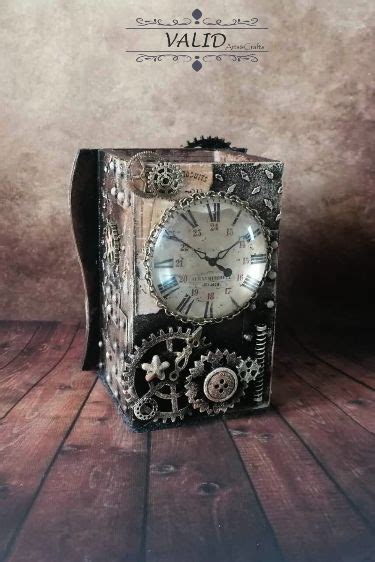 Steampunk Pen Holder For Desk Desk Organizer Mixed Media Etsy In