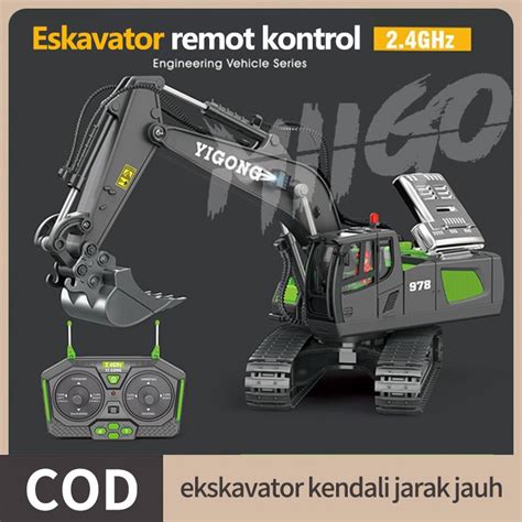 Jual Remote Control Ekskavator 2 4Ghz Truk Ekskavator Lokomotif