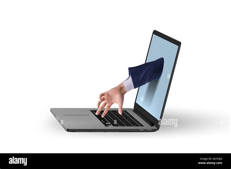 The Hacker Man Trying To Steal Personal Data Stock Photo Alamy