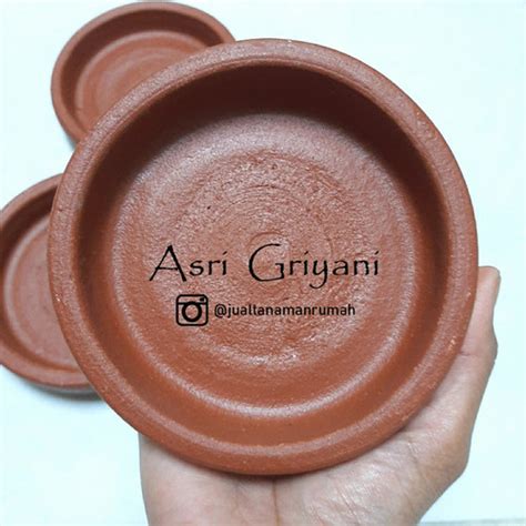 Jual Alas Tatakan Pot Tanah Liat Diameter 12 Cm Alas Gerabah Terracotta