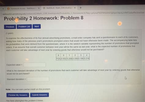 Solved X Homework Access WebWork 1 WebWork Math 2200 Chegg