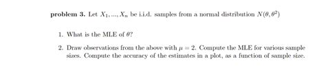 Solved Problem Let X Ldots X N Be I I