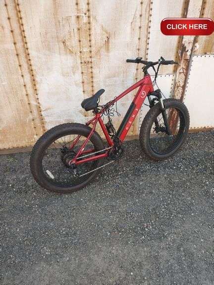 Gen 3 red electric bike - Rideau Auctions