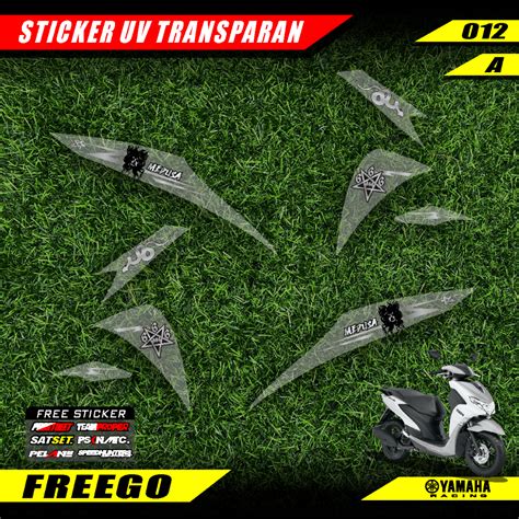 Jual STICKER STRIPING TRANSPARAN YAMAHA FREEGO VARIASI LIST MOTOR