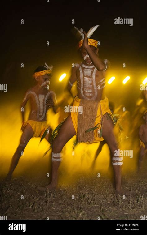 Indigenous Dancers Performing At The Laura Aboriginal Dance Festival