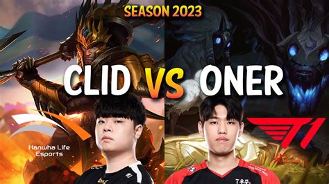 Hle Clid Vs T Oner Clid Jarvan Vs Oner Kindred Jungle Kr Ranked