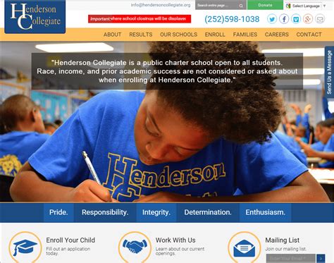 henderson collegiate  website henderson nc osky blue