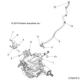 TRANSMISSION MONTAGE BOITE PRINCIPALE POUR RZR XP 1000 EPS 3PC INTL R0