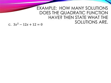 Ppt 9 5 Quadratic Formula Powerpoint Presentation Free Download Id