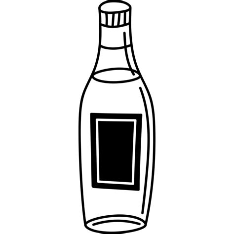 Drink Bottle Line Style Icon 26418903 Png
