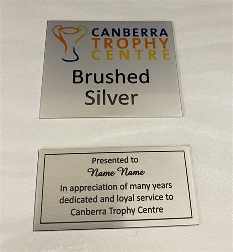 Brushed Silver Sublimation Canberra Trophy Centre