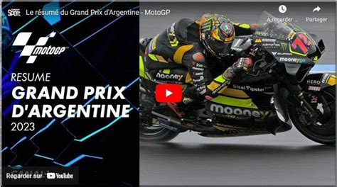 MotoGP Argentine Termas de Rio Hondo le résumé vidéo du Grand Prix