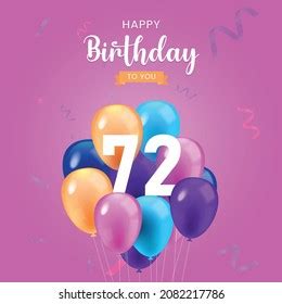 2,365 Happy 72 Birthday Images, Stock Photos & Vectors | Shutterstock