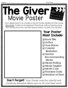 The Giver Movie Poster Project