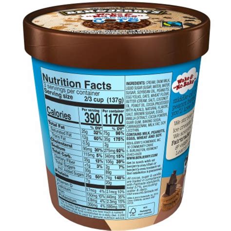 Ben And Jerrys Wake And No Bake Cookie Dough Core Ice Cream 1 Pt Kroger