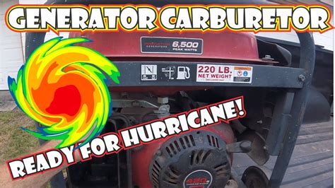 Predator Generator Carburetor Replace Hurricane Preparedness Youtube