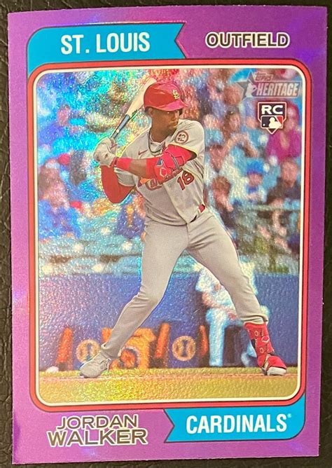 Topps Heritage High Number Taj Bradley Rc Purple Hot Box