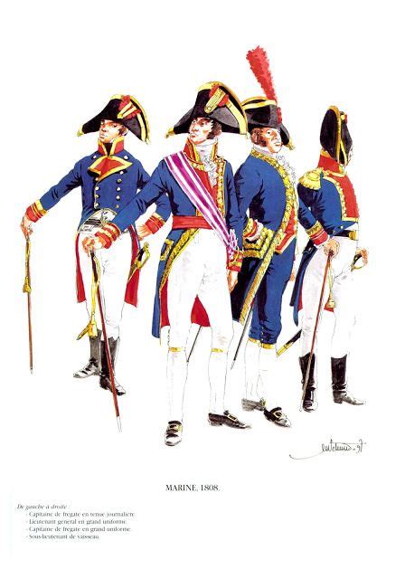 Marina 1808 3 Uniformes militares españoles Guerras napoleónicas