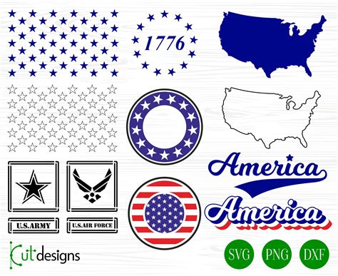 American Flag 13 Stars Circle