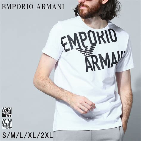 【楽天市場】アルマーニ Tシャツ エンポリオアルマーニ Emporio Armani メンズ 半袖 カットソー ロゴ クルーネック アンダー