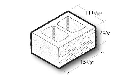 Double Split Faced Block