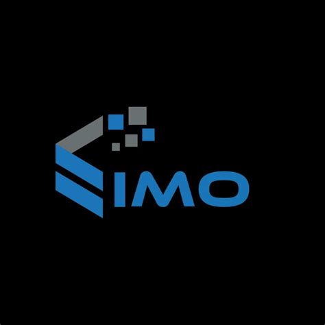 IMO letter logo design on black background. IMO creative initials ...