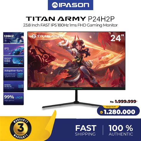 Jual Titan Army Inch Ips Hz Fhd Flat Gaming Monitor P H P