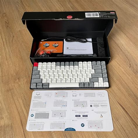 Keychron K V Mechanical Keyboard Hot Swappable Gateron Blue Switch Xda Profile Pbt Retro