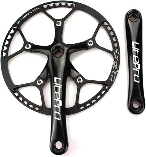 Litepro Folding Bike Crankset T Bcd Single Speed Crank Set With