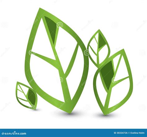 Eco Green Leaves Stock Vector Illustration Of Environment 30334726