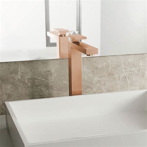 Misturador Mono Lav Bica Alta Mesa New Edge Cobre Polido Docol