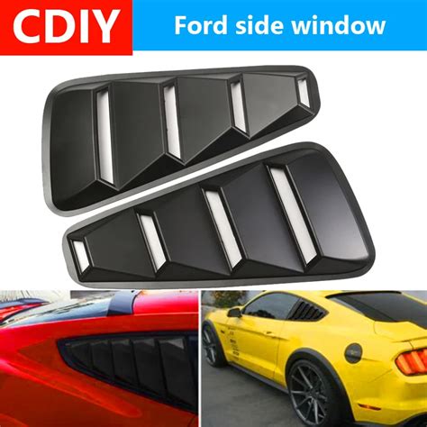 Exterior Accessories Window Louvers 1 Pair 1 4 Quarter Side Window