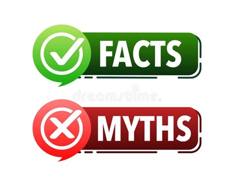 Facts Vs Myths, Fact-checking. Check Mark. Fake News. Rumors Comparing ...