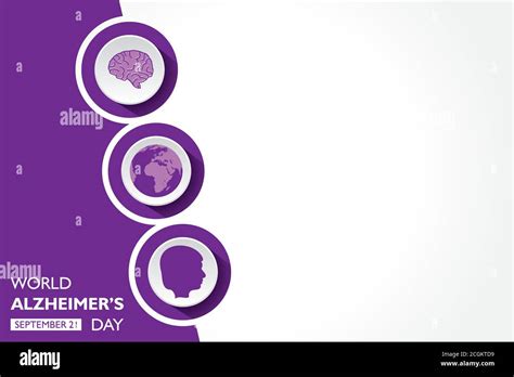 Vector Illustration Of World Alzheimers Day Observed On September 21