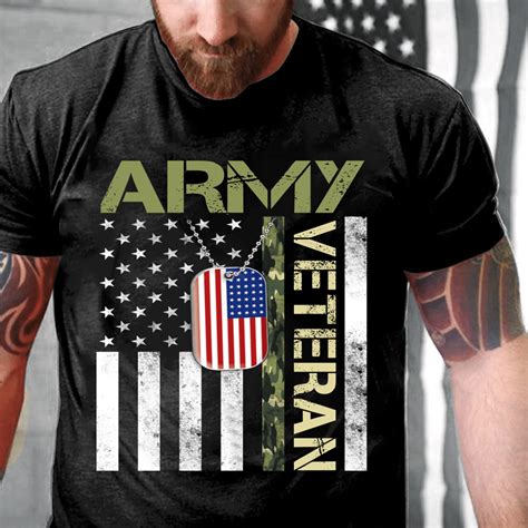 Army Veteran Shirt American Flag Camo Proud Us Army Veteran T Shirt