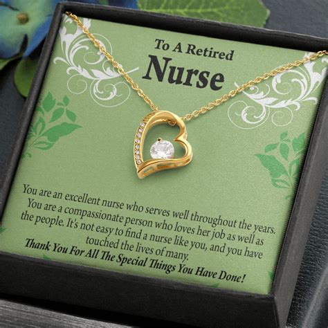 Retired Nurse Thank You Forever Necklace W Message Card Ebay