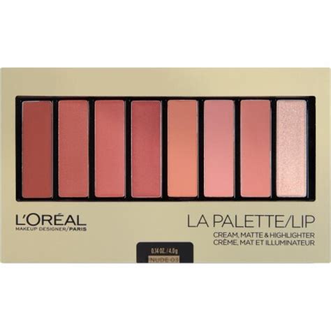 L Oreal Paris Cream Matte Highlighter Nude Lip La Palette Ct Kroger