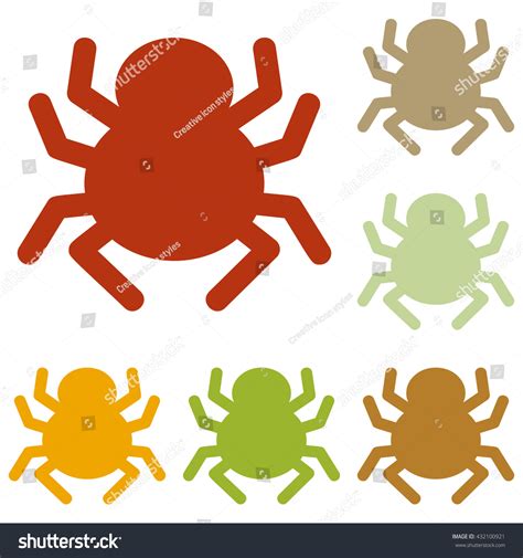 Spider Sign Illustration Stock Vector Royalty Free 432100921