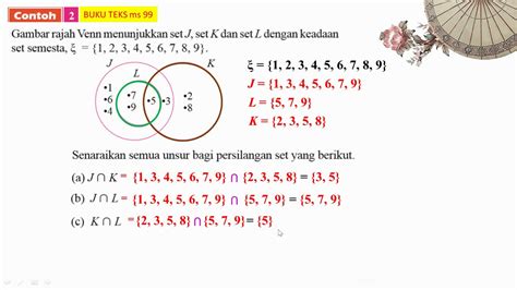 Persilangan Set Ms Contoh Contoh Kssm F Youtube