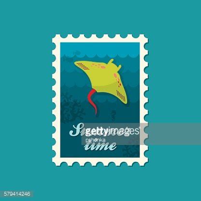 Ramp Fish Stamp Summer Vacation Stock Clipart Royalty Free Freeimages