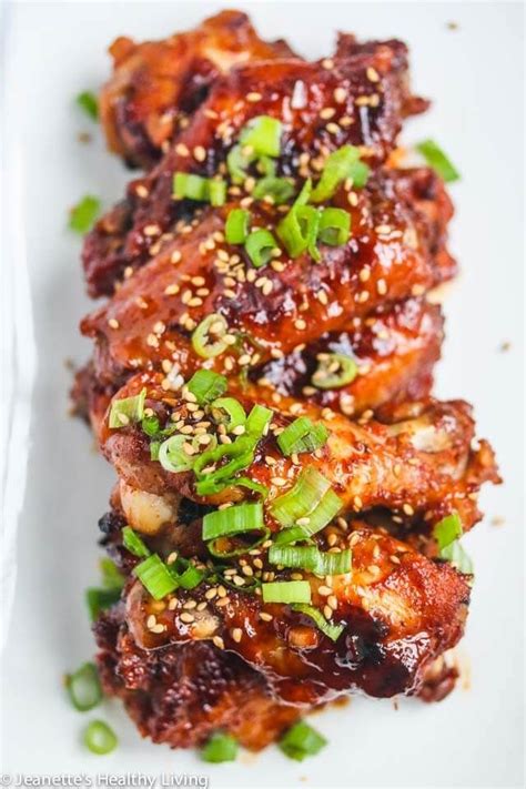 Baked Korean Gochujang Chicken Wings - these wings are sweet, spicy and ...