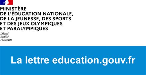 Lettre Educationgouvfr Octobre 2023 Une Mission Exigence Des Savoirs Pour élever Le