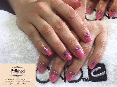 Cnd Shellac In Gotcha With Lecente Glitter Fade