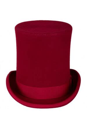 Luxe Hoge Hoed Rood Extra Hoog Model Tophat Heren Dames Kopen