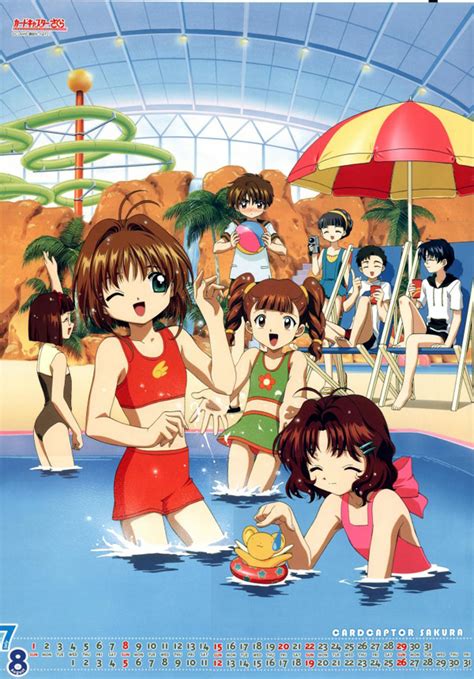 Kinomoto Sakura Kero Daidouji Tomoyo Li Syaoran Sasaki Rika And 4